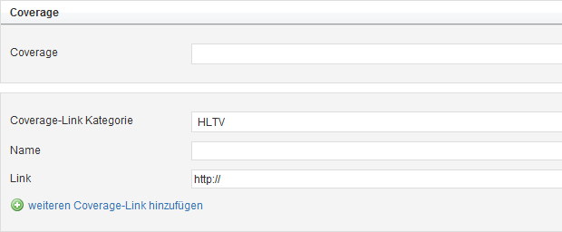 Abbildung: Matches - Verknüpfung mit Coverages