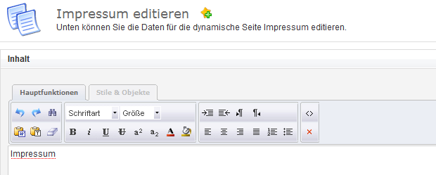 Abbildung: Inhaltsseiten