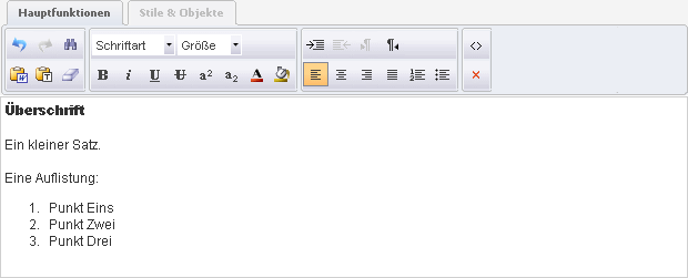 Abbildung: Der Editor