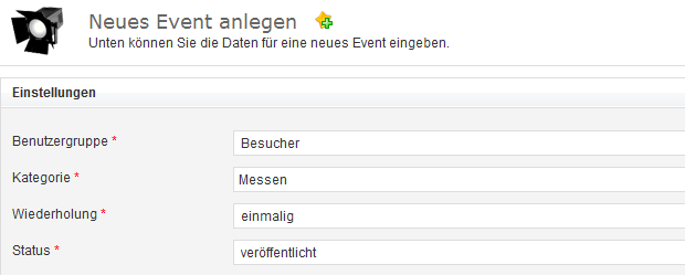 Abbildung: Eventmodul