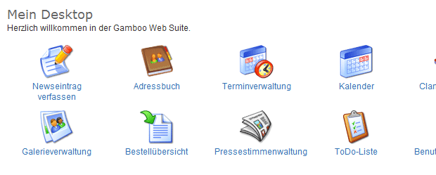 Abbildung: Favoriten - Desktop