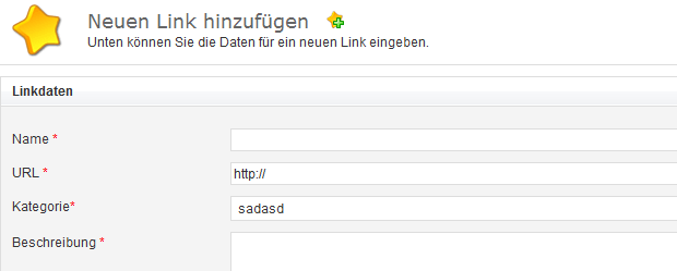 Abbildung: Linkdatenbank