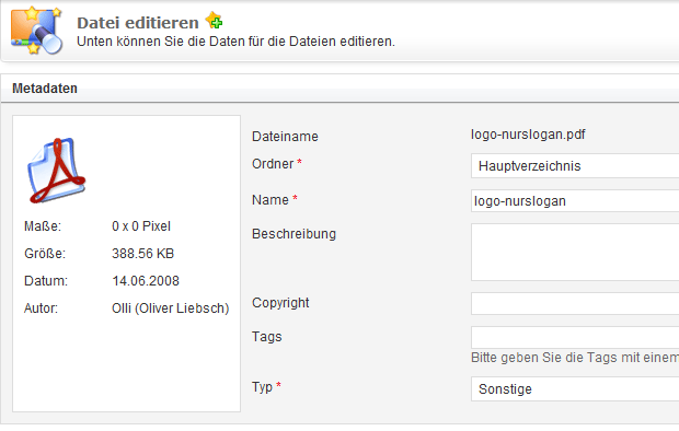 Abbildung: Metadaten