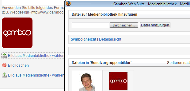 Abbildung: Medienauswahl