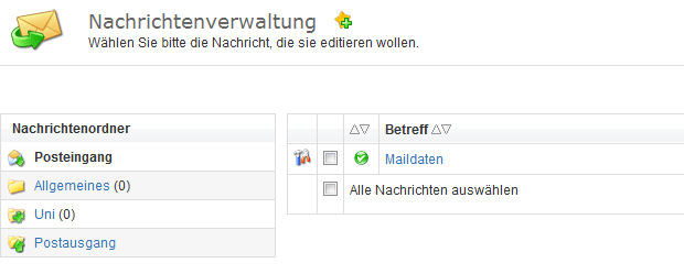 Abbildung: Nachrichtenservice