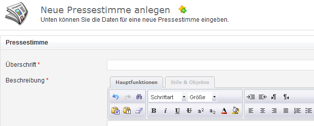 Abbildung: Pressestimmen