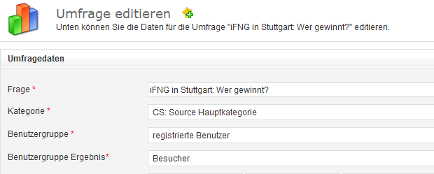 Abbildung: Umfragemodul